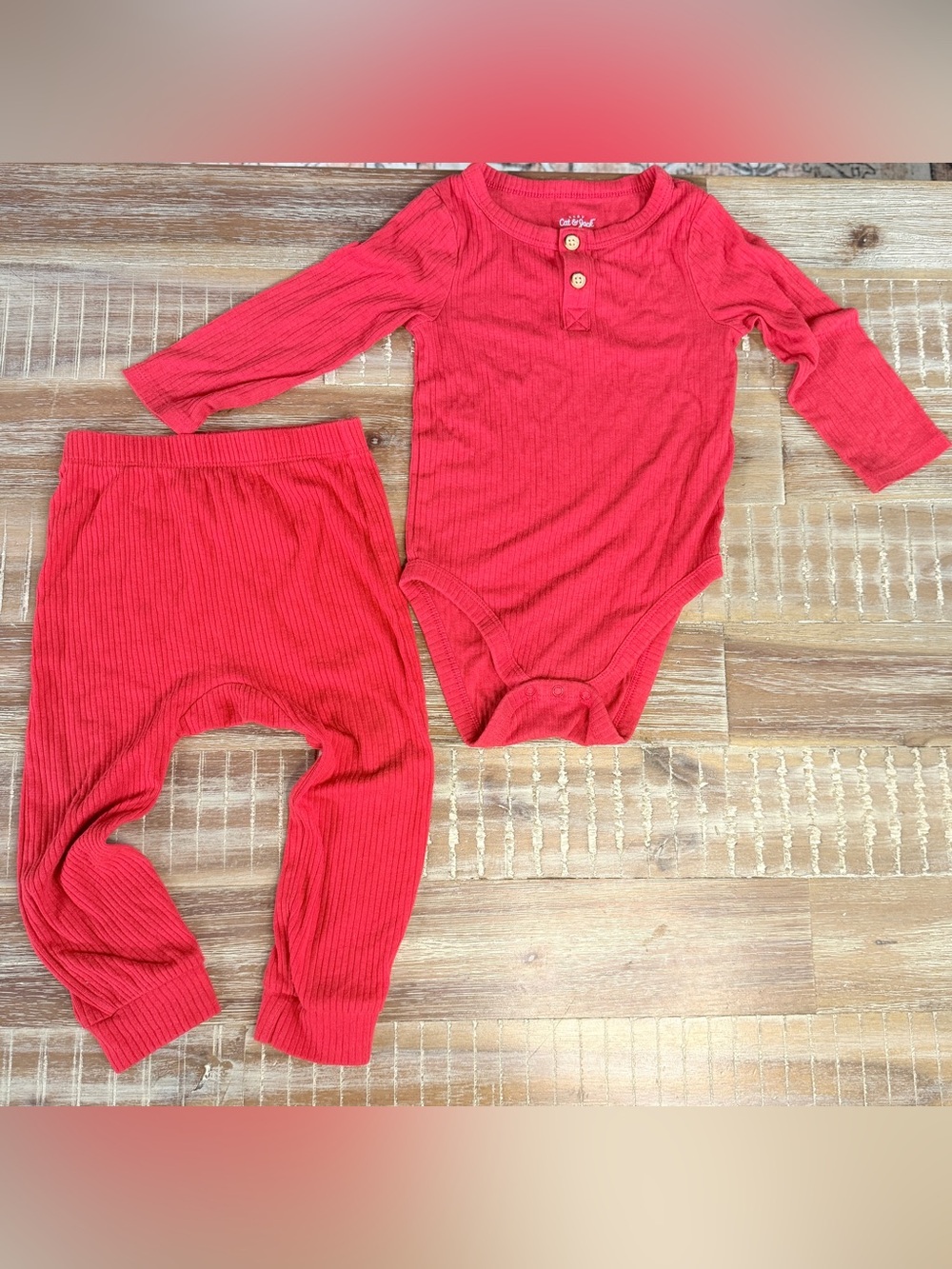 Cat & Jack ribbed outfit